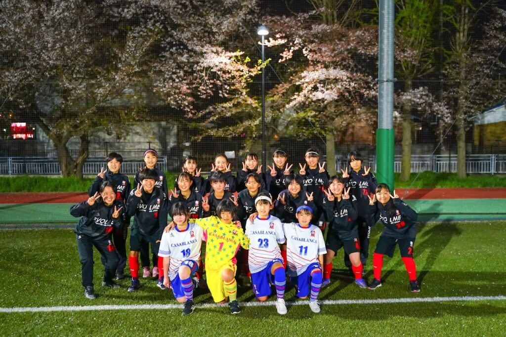 熊谷リリーズジュニアユースカサブランカ中学生女子サッカーチーム2023年度新チーム活動開始